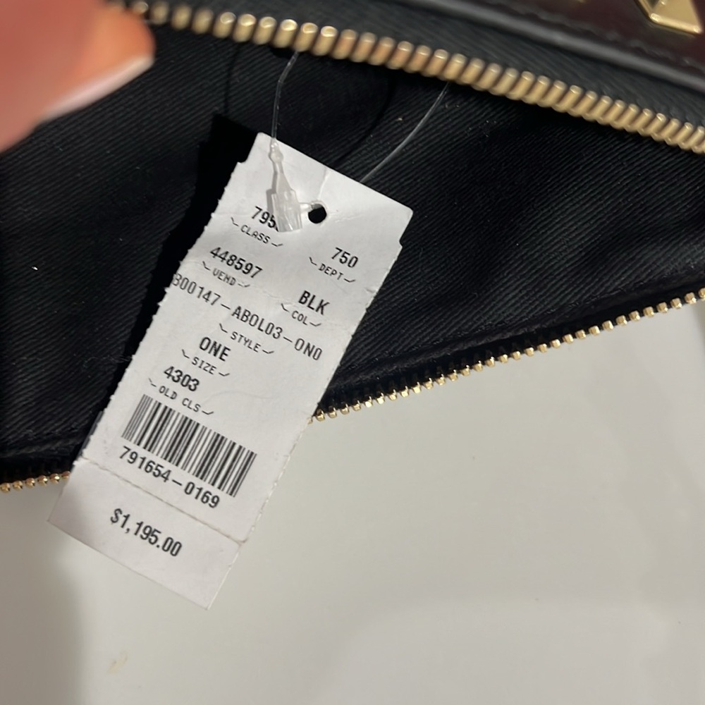 Valentino Rock Stud Black Leather Clutch   NWT - Picture 11 of 11